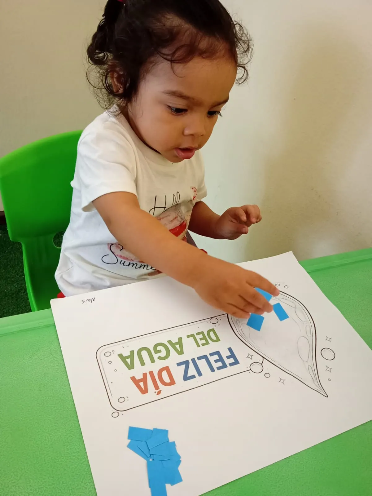 Actividad especial Día del Agua — educación ambiental en guardería Los Olivos